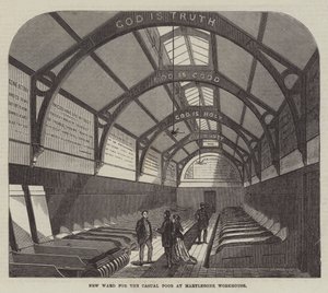 Ny afdeling for de afslappede fattige på Marylebone Workhouse af Frank Watkins